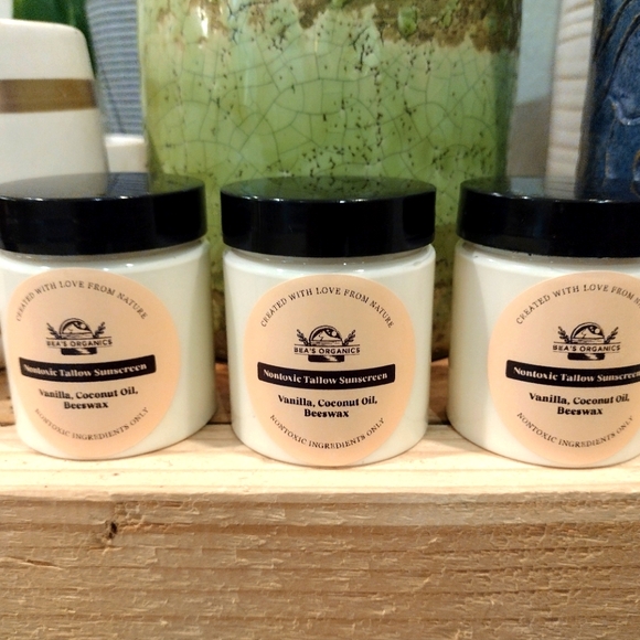 Hand Crafted Other - Nontoxic Sunscreen SPF 30 Tallow based Handmade